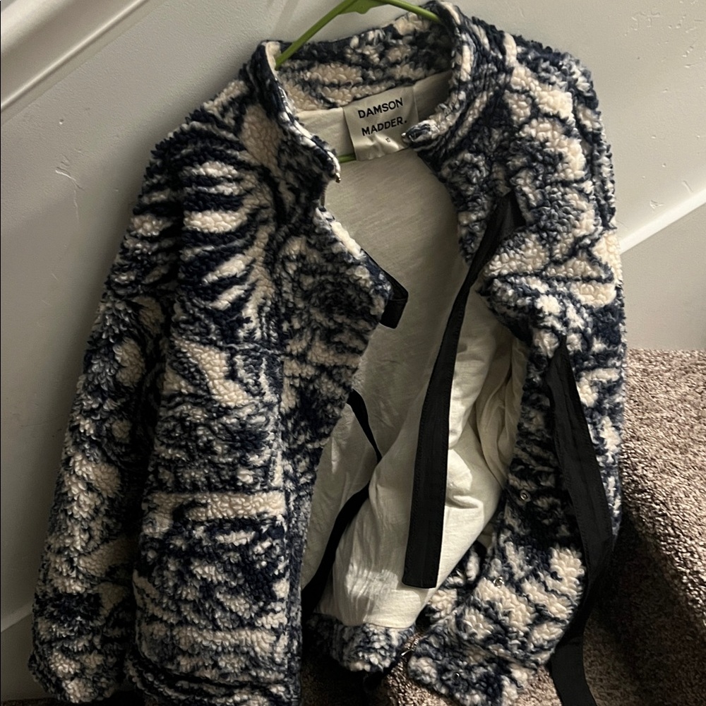 Damson madder Ingrid borg bow fleece jacket - Picture 9 of 11
